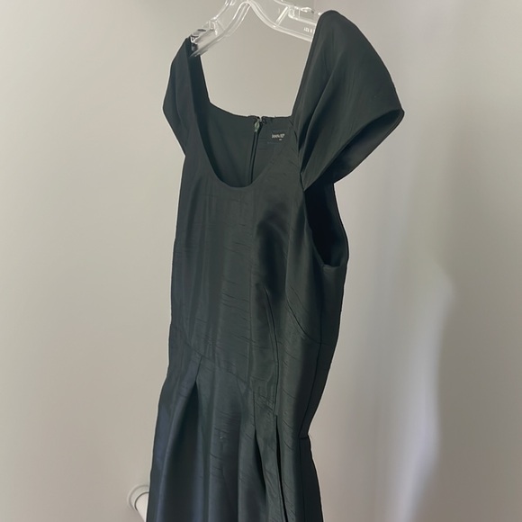Banana Republic Size O Black Taffeta Dress - Picture 4 of 11